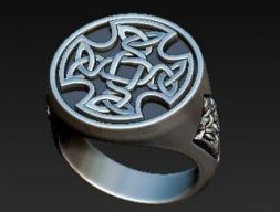 кольцо SIGNET кельтская 3D модель