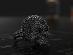 Кольцо Череп 3D модель