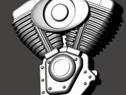 Подвеска Biker - модель 3D-печати в стиле Harley Davidson