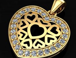 Кулон сердце 3D модель