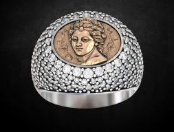 Кольцо с мадонной Много размеров 141 Модель для 3D печати