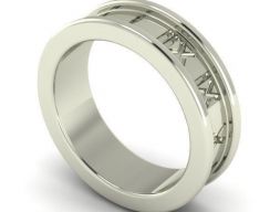 Помолвочное кольцо Roman Math Signs 3D модель