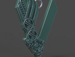 Кулон Викинги 3D модель