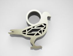 Подвеска с голубем 3D модель