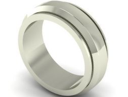 Серебряное помолвочное кольцо 14 3D модель