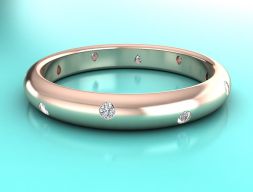 Ювелирное помолвочное кольцо Tiffany ETOILE Маленькая ширина 3D модель печати