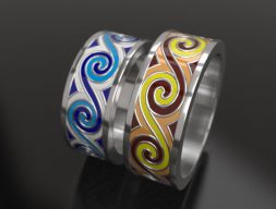 Помолвочные кольца Wave 3D модель