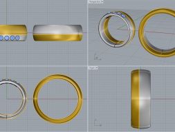 3D модель помолвочного кольца