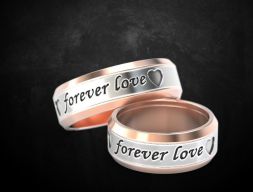 Помолвочные кольца для влюбленной пары 59 3D модель