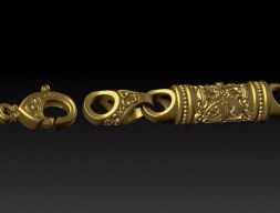 красивая цепочка или браслет 3D модель