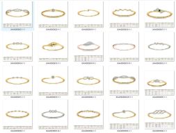 Коллекция- Браслеты Объемные-0002-3dm с камнями-20 файлов 3D модель