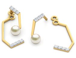 Bling Bolt Ear Jacket Earring 3D модель