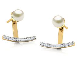 Серьги Duo Pearl Jacket 3D модель