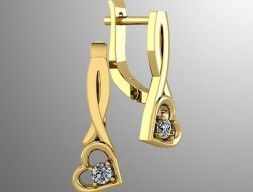 Серьги 60 3D модель