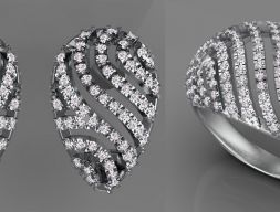 серьги кольцо 3D модель