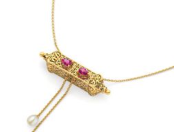 Ожерелье Asher Ornate Bar 3D модель