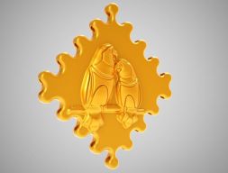 Влюбленные птицы 3D модель