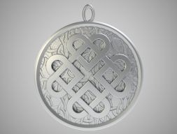 Ожерелье с кельтским узлом 3D модель