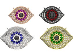 Золотая подвеска с бриллиантовым глазом 3D модель Ожерелье из стерлингового серебра 3D модель