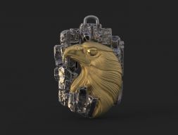 Ожерелье с головой орла Magerit 3D модель