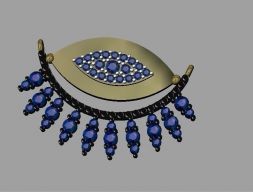 Ожерелье Evel Eye 3D модель