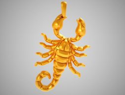 Ожерелье со скорпионом 3D модель