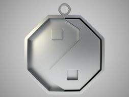 Ожерелье Инь Ян 3D модель