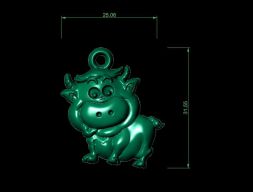 Зодиак Бык 3D модель