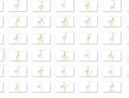 Коллекция подвесок 26 алфавитов 3dm stl 3D модель