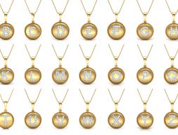 Алфавит от А до Я- Свадебный кулон 3D модель