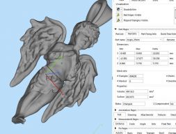 Angle Shiny gold Pandant 3D модель