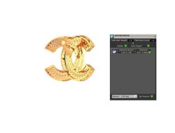 Подвеска Chanel с бриллиантами 3D модель