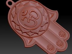 Файл руки Будды Хамсы с возможностью изменения размера модели для 3D-печати