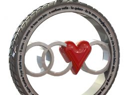 Я люблю Audi Keychains 3D модель 3D модель