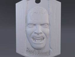 Джек Торренс с надписью 3D модель