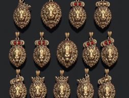 Подвеска со львом 3D модель