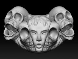 Подвеска Memento mori 3D модель