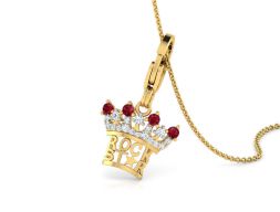 Подвеска Rockstar Crown Charm 3D модель