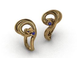 Королевское кольцо в стиле животных 3D модель