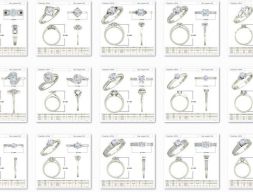 100 женских колец Solitaire Bulk Collection 3dm stl detail 3D печать 3D модель печати