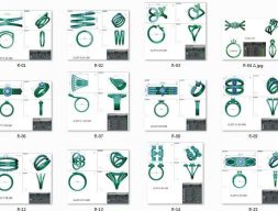 144 женские кольца 3dm stl объемная коллекция 3D модель