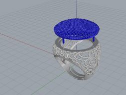 ANELLO  PAVE E FILIGRANA 3D print model