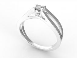 Помолвочное кольцо 3D модель