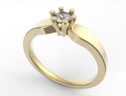 Помолвочное кольцо 36 ВСЕ РАЗМЕРЫ Модель для 3D печати