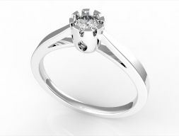 Помолвочное кольцо 42 ВСЕ РАЗМЕРЫ Модель для 3D печати