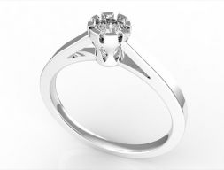 Помолвочное кольцо 43 ВСЕ РАЗМЕРЫ Модель для 3D печати