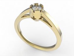 Помолвочное кольцо 46 ВСЕ РАЗМЕРЫ Модель для 3D печати