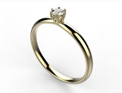 Помолвочное кольцо 3D модель