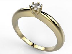 Помолвочное кольцо 3D модель