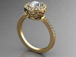 Помолвочные кольца Brilliant Earth Diamond Rings 3D модель